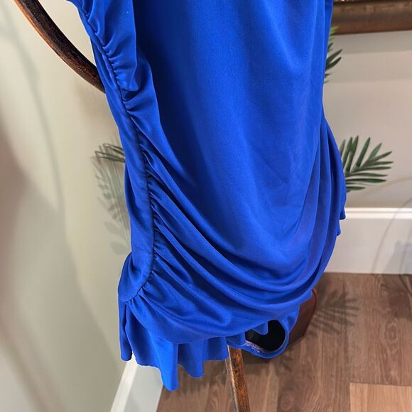 Dolphin Bright Blue One Piece SwimSuit Size 14 - Picture 4 of 8